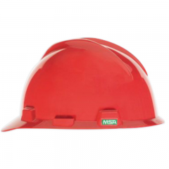 463947- HELMET V GARD MSA USA RED C/W STAZ-ON