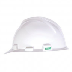 463942- HELMET V GARD MSA USA WHITE C/W STAZ - ON